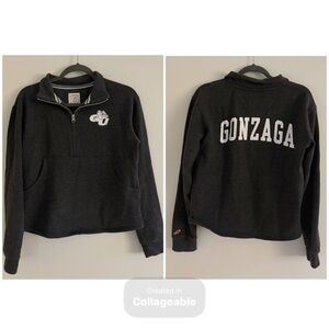Women's League Gonzaga University Quarterzip Sweatshirt Small